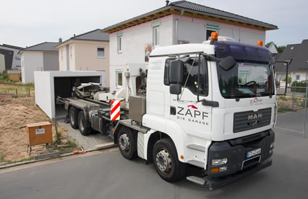 Pose du garage